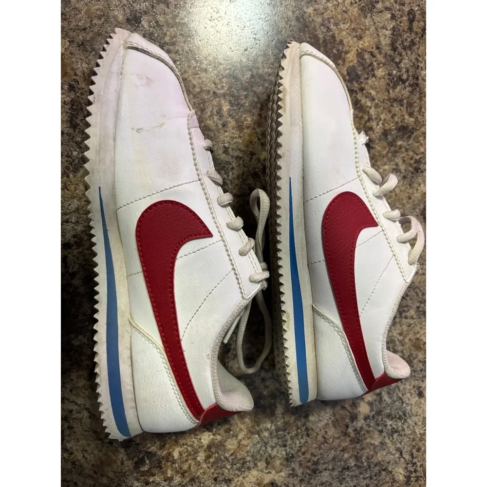 Nike Cortez Basic SL White Red Blue Youth Sneakers 904764-103 Size 6Y